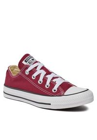 Converse Trampki Chuck Taylor All Star Ox M9691C Bordowy. Kolor: czerwony. Materiał: materiał
