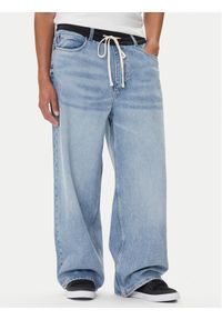 Hugo - HUGO Jeansy Draisen 50541777 Niebieski Oversize. Kolor: niebieski