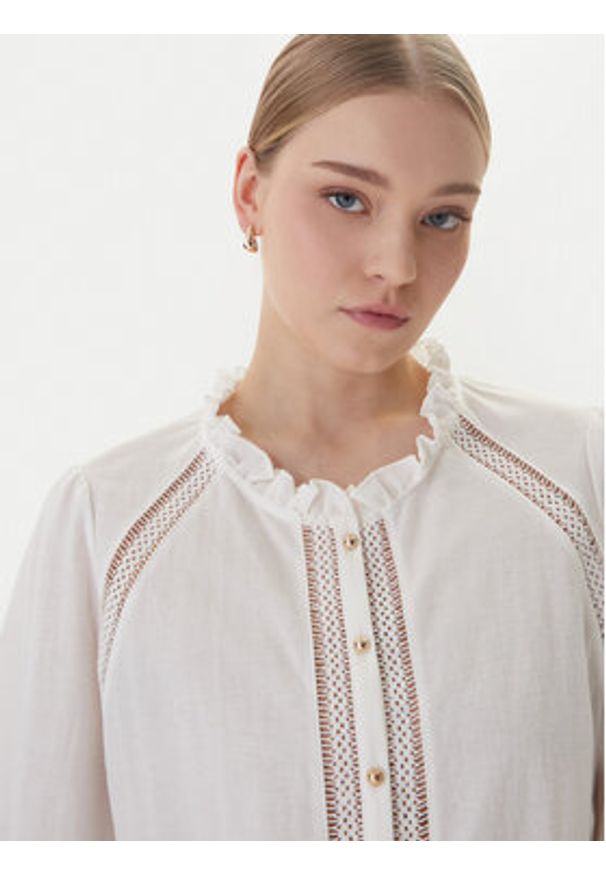 Morgan Bluzka 261-TSKY Biały Regular Fit. Kolor: biały. Materiał: wiskoza