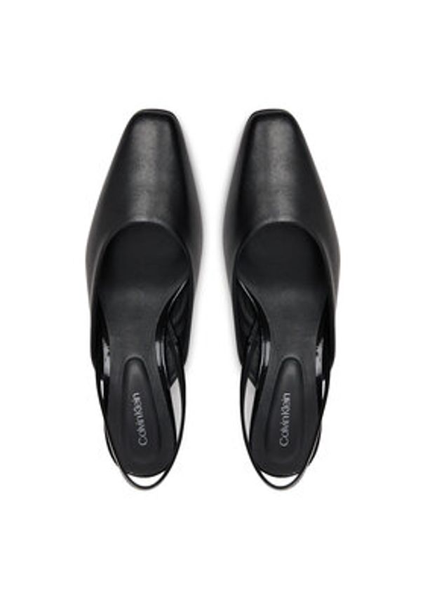 Calvin Klein Czółenka HW0HW02267 Czarny. Kolor: czarny. Materiał: skóra