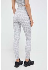 Guess legginsy damskie kolor zielony wzorzyste. Stan: podwyższony. Kolor: zielony. Materiał: dzianina #2