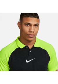 Koszulka treningowa męska Nike Drifit Academy Pro. Typ kołnierza: polo. Kolor: czarny, żółty, wielokolorowy