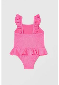 OVS jednoczęściowy strój kąpielowy niemowlęcy kolor różowy. Kolor: różowy. Rodzaj stanika: odpinane ramiączka #2