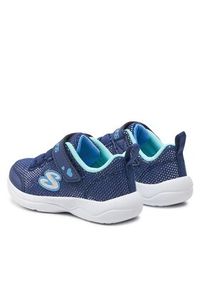skechers - Skechers Sneakersy Easy Peasy 302885N/BLTQ Granatowy. Kolor: niebieski. Materiał: materiał #5