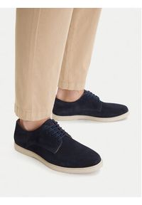 Gino Rossi - GINO ROSSI Półbuty CEO-MASSI-06 MI08 Granatowy. Kolor: niebieski. Materiał: zamsz, skóra #4