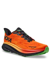 HOKA - Buty Hoka Clifton 9 1127895 Flame / Vibrant Orange FVOR. Kolor: pomarańczowy. Materiał: materiał #1