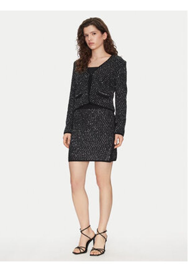 Liu Jo Spódnica mini WF4023 MA06P Czarny Regular Fit. Kolor: czarny. Materiał: syntetyk