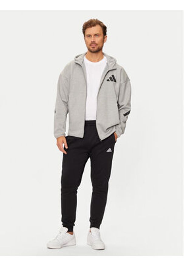 Adidas - adidas Bluza Z.N.E. JF2450 Szary Regular Fit. Kolor: szary. Materiał: syntetyk