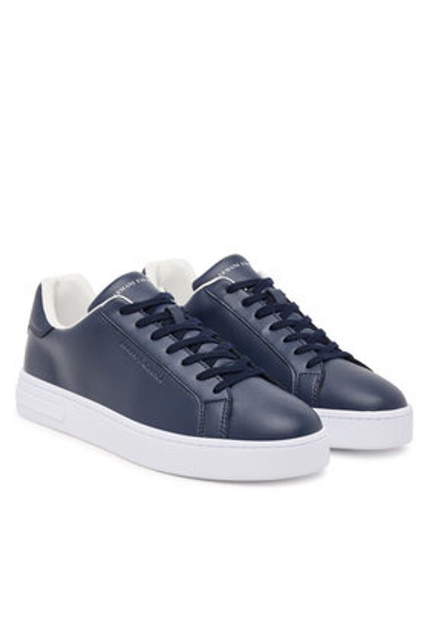 Armani Exchange Sneakersy XM000141 AF11912 UB100 Granatowy. Kolor: niebieski. Materiał: skóra