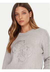 Guess Sweter W5BR42 Z26I2 Szary Relaxed Fit. Kolor: szary. Materiał: wiskoza #5