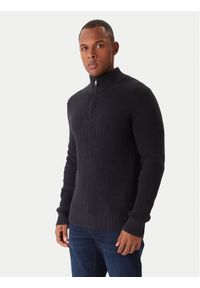 JOOP! Jeans Sweter Henrios 30047663 Granatowy Modern Fit. Kolor: niebieski. Materiał: bawełna