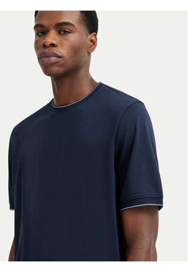 Bugatti T-Shirt 8350-75091C Niebieski Regular Fit. Kolor: niebieski. Materiał: bawełna