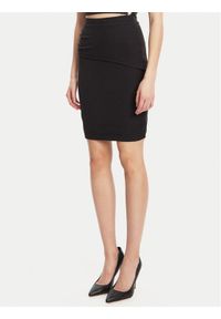 Guess Spódnica mini W5YD64 KAQL2 Czarny Regular Fit. Kolor: czarny