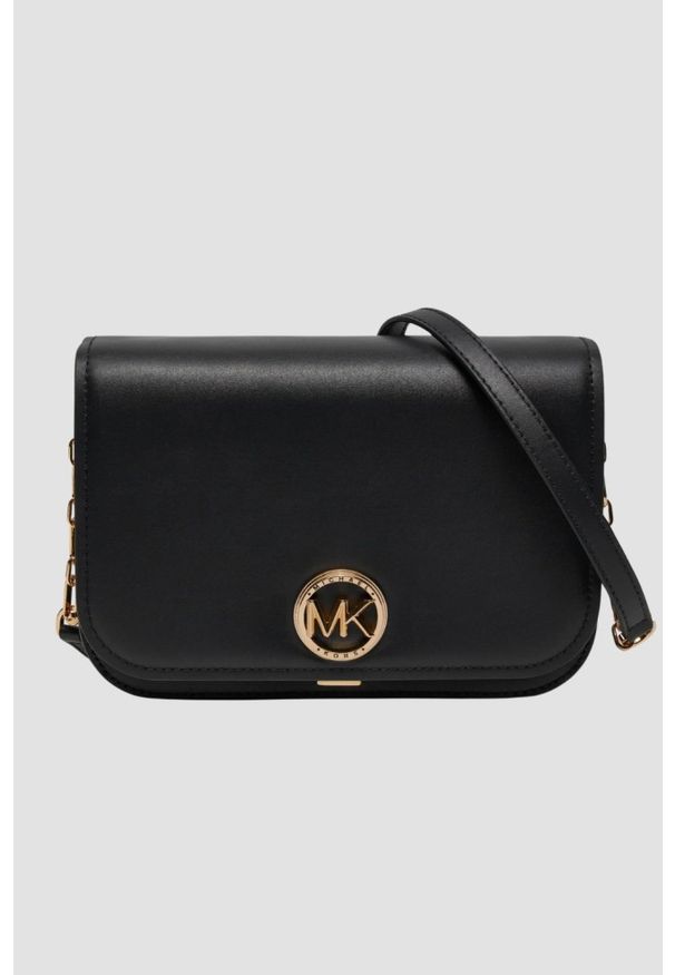 Michael Kors - MICHAEL KORS Czarna torebka MD CHN MSGR. Kolor: czarny. Materiał: skórzane. Styl: elegancki