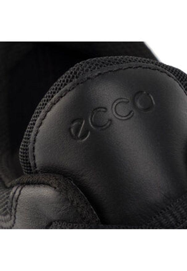 ecco - ECCO Sneakersy Exostride M GORE-TEX 835304 01001 Czarny. Kolor: czarny. Materiał: skóra. Technologia: Gore-Tex