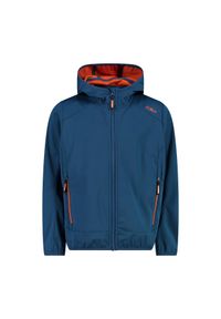 Kurtka dziecięca turystyczna CMP 39A5134. Okazja: na co dzień. Typ kołnierza: kaptur. Kolor: niebieski. Materiał: softshell. Styl: casual, sportowy #1