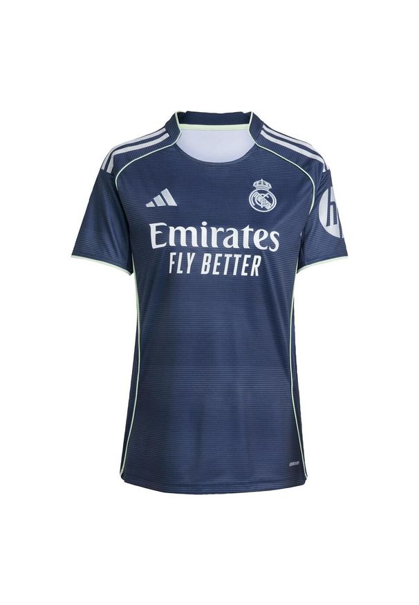 Adidas - Koszulka Real Madrid 25/26 Away. Kolor: szary, niebieski, wielokolorowy. Sport: piłka nożna