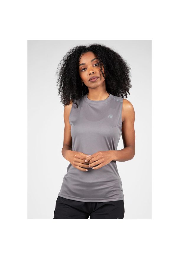 GORILLA WEAR - Mokena Top bez rękawów - Szary. Kolor: szary. Długość rękawa: bez rękawów. Sport: fitness