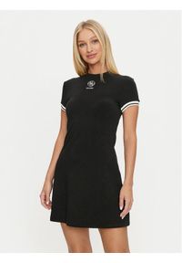 Guess Sukienka codzienna Elea V4YK00 KCDN0 Czarny Regular Fit. Okazja: na co dzień. Kolor: czarny. Materiał: wiskoza. Typ sukienki: proste. Styl: casual