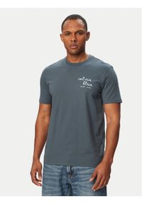Calvin Klein Jeans T-Shirt LV04RG837G Granatowy Regular Fit. Kolor: niebieski. Materiał: bawełna #1