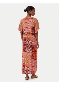 Vero Moda Sukienka codzienna Menny 10303701 Pomarańczowy Regular Fit. Okazja: na co dzień. Kolor: pomarańczowy. Materiał: wiskoza. Typ sukienki: proste. Styl: casual #3