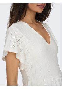 only - ONLY Sukienka codzienna 15289687 Biały Regular Fit. Okazja: na co dzień. Kolor: biały. Materiał: syntetyk. Typ sukienki: proste. Styl: casual #6