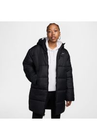 Kurtka uniwersalna damska Nike W Nsw Tf Snfl Nk Clsc Prka. Typ kołnierza: kaptur. Kolor: czarny. Materiał: syntetyk. Długość: długie. Sezon: zima #1