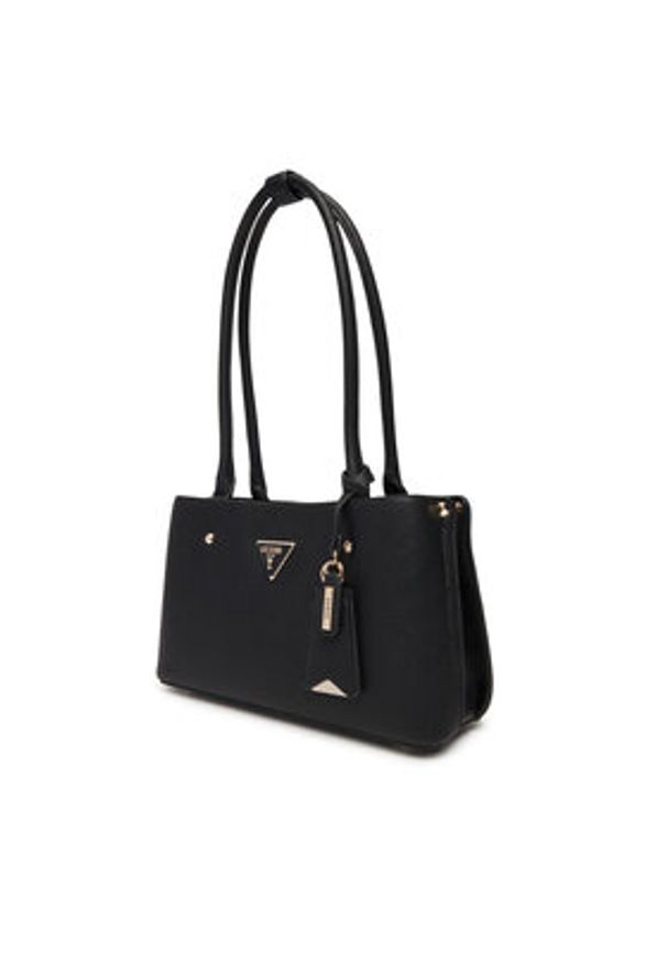Guess Torebka Meridian II HWBG69 74090 Czarny. Kolor: czarny. Materiał: skórzane