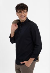 Volcano - Koszula z długim rękawem K-UPLO. Okazja: na co dzień. Typ kołnierza: button down. Kolekcja: plus size. Materiał: włókno, materiał, prążkowany, bawełna, skóra. Długość rękawa: długi rękaw. Długość: długie. Styl: casual, klasyczny, sportowy #1