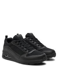 skechers - Skechers Sneakersy Fastime 237016/BBK Czarny. Kolor: czarny. Materiał: skóra #3
