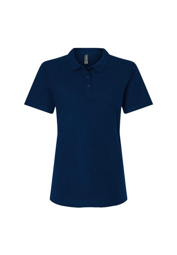 GILDAN - Damska Koszulka Polo Pique Soft Touch. Typ kołnierza: polo. Kolor: niebieski