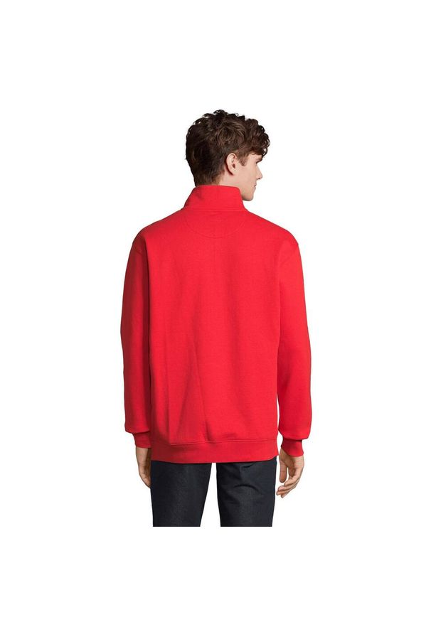 SOL'S - Bluza Rozpinana Unisex Dla Dorosłych Conrad Quarter Zip. Kolor: czerwony