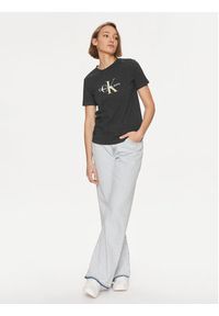 Calvin Klein Jeans T-Shirt Archival Monologo J20J223272 Czarny Regular Fit. Kolor: czarny. Materiał: bawełna #4