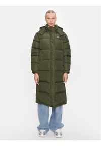 Tommy Jeans Kurtka puchowa Alaska DW0DW18860 Zielony Regular Fit. Kolor: zielony. Materiał: syntetyk #1