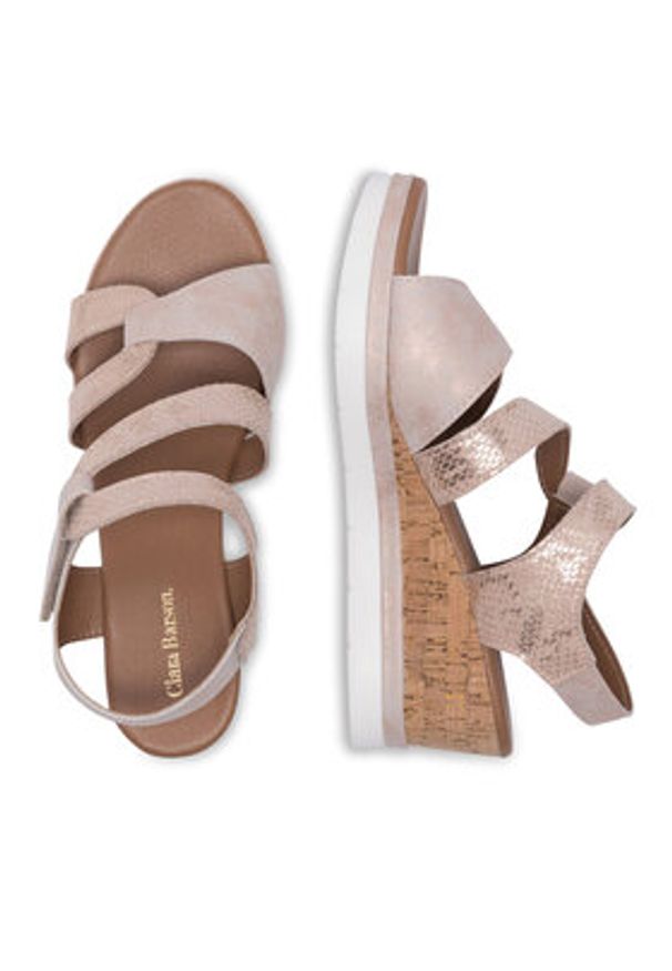 Clara Barson Sandały MARYSSA WS216-01 Różowy. Kolor: różowy. Materiał: syntetyk