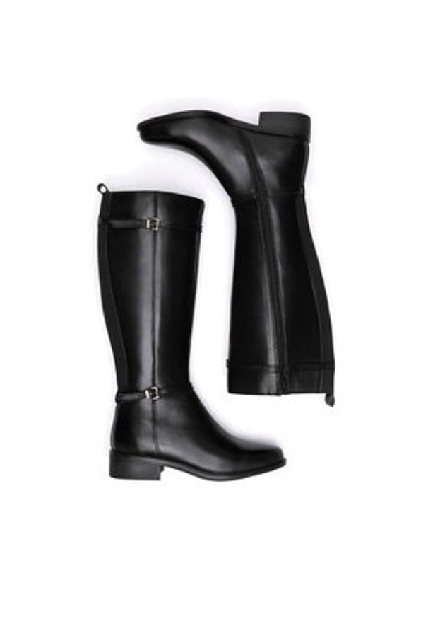 Sergio Bardi Kozaki WI34-GINNY-01SB Czarny. Kolor: czarny. Materiał: skóra