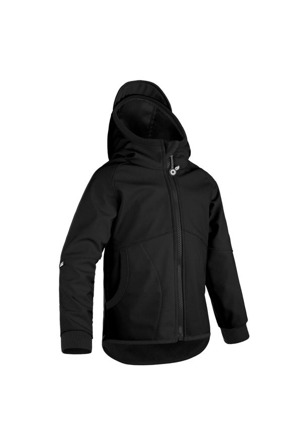 UNUO - Letnia kurtka dziecięca softshellowa Street, czarny. Kolor: czarny. Materiał: softshell. Sezon: lato. Styl: street