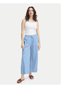 Fransa Spodnie materiałowe 20614576 Niebieski Relaxed Fit. Kolor: niebieski. Materiał: bawełna #6