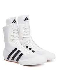 Adidas - adidas Buty bokserskie Box Hog 2.0 Boots JQ9162 Biały. Kolor: biały. Materiał: materiał #2