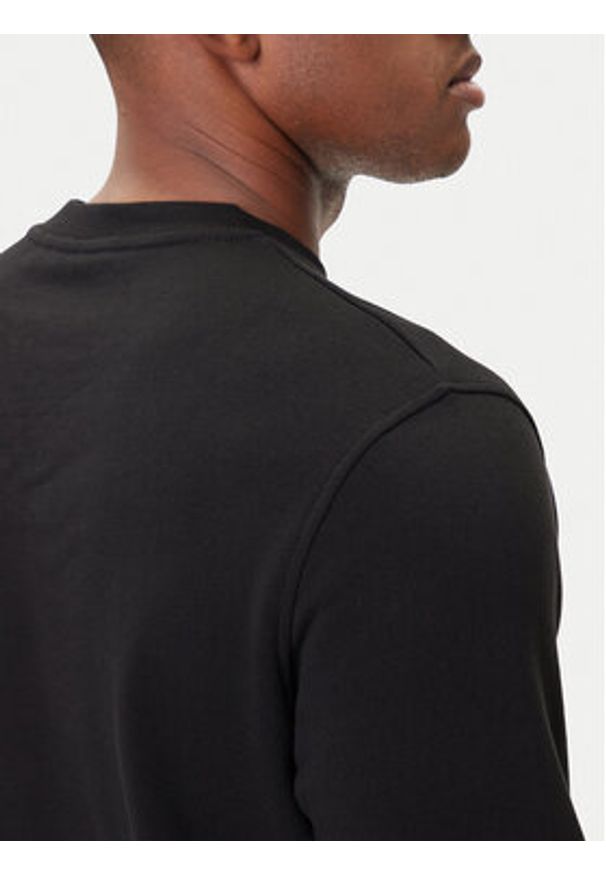 Karl Lagerfeld - KARL LAGERFELD Bluza 705091 554917 Czarny Regular Fit. Typ kołnierza: dekolt w karo. Kolor: czarny. Materiał: bawełna