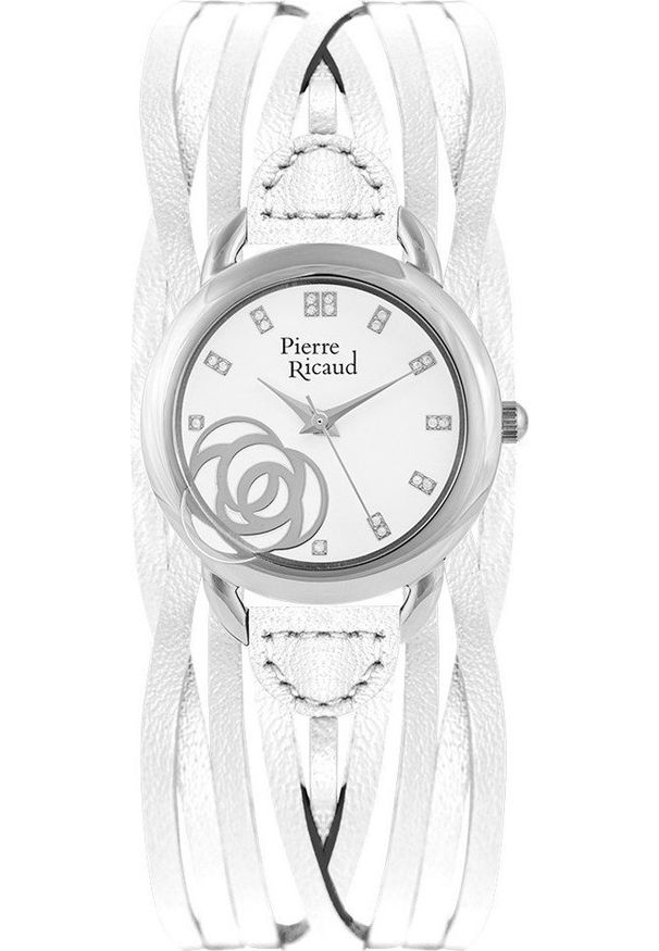 Zegarek Pierre Ricaud Zegarek damski Pierre Ricaud P22017.5713Q biały. Kolor: biały
