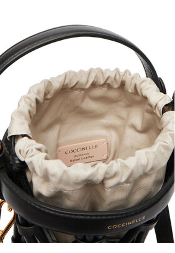 Coccinelle Torebka U2P Coccinellekoi E1 U2P 23 01 01 Czarny. Kolor: czarny. Materiał: skórzane