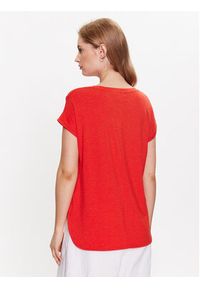 ICHI T-Shirt 20109945 Czerwony Regular Fit. Kolor: czerwony