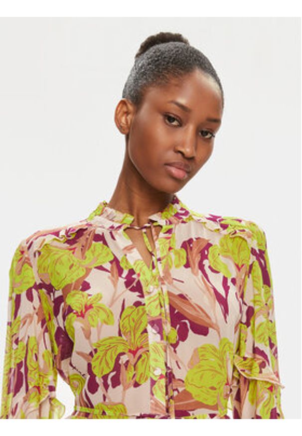 Pinko Sukienka codzienna Piccadilly 101493 A155 Kolorowy Regular Fit. Okazja: na co dzień. Materiał: wiskoza. Wzór: kolorowy. Typ sukienki: proste. Styl: casual