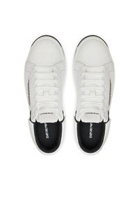 Emporio Armani Sneakersy X3X024 XR222 C679 Biały. Kolor: biały. Materiał: skóra #6
