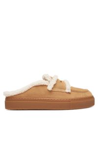 Inuikii Klapki Mule Wool 1004.017.0011 Beżowy. Kolor: beżowy. Materiał: zamsz, skóra