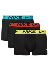 Nike Komplet 3 par bokserek 0000KE1224 Czarny. Kolor: czarny. Materiał: syntetyk