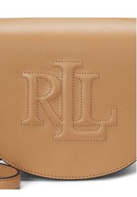 Lauren Ralph Lauren - LAUREN RALPH LAUREN Torebka Witley Leather Medium Embossed Logo Crossbody Bag 431950130008 Brązowy. Kolor: brązowy. Materiał: skórzane