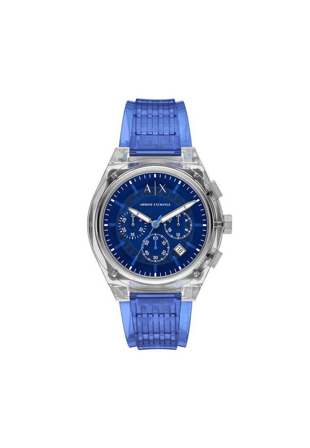 Zegarek Armani Exchange. Kolor: niebieski