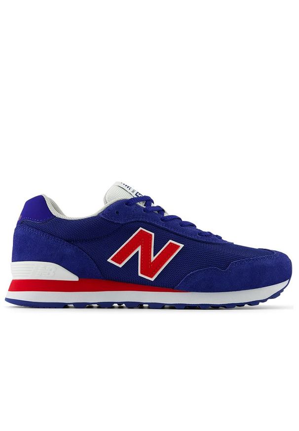Buty New Balance ML515URB - niebieskie. Okazja: na co dzień. Kolor: niebieski. Materiał: guma, skóra, zamsz, materiał, syntetyk. Szerokość cholewki: normalna